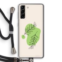 Beleaf in you: Samsung Galaxy S21 Plus Transparant Hoesje met koord