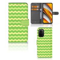 Poco F3 | Xiaomi Mi 11i Telefoon Hoesje Waves Green Poco F3 | Xiaomi Mi 11i Telefoon Hoesje Waves Green