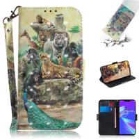 3D gekleurde tekening dieren patroon horizontale Flip lederen case voor ASUS Zenfone Max (m2) ZB633KL met houder & kaartsleuven & portemonnee 3D gekleurde tekening dieren patroon horizontale Flip lederen case voor ASUS Zenfone Max (m2) ZB633KL met houder & kaartsleuven & portemonnee