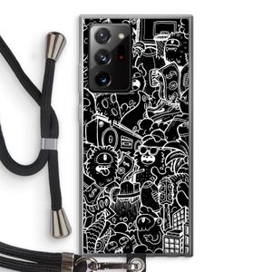 Vexx Black City : Samsung Galaxy Note 20 Ultra / Note 20 Ultra 5G Transparant Hoesje met koord