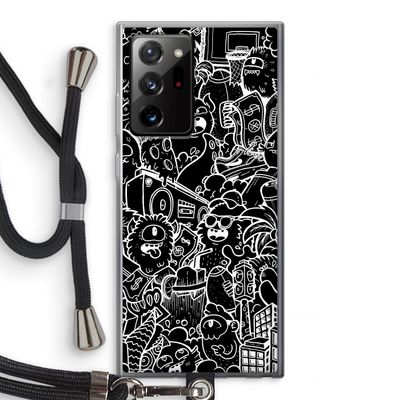 Vexx Black City : Samsung Galaxy Note 20 Ultra / Note 20 Ultra 5G Transparant Hoesje met koord