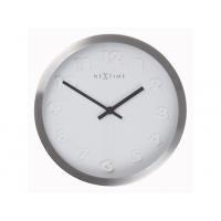 NeXtime klok 2991ar paniki number, ø34 mm, wall, white