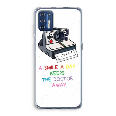 Smile: Motorola Moto G9 Plus Transparant Hoesje