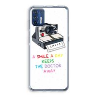 Smile: Motorola Moto G9 Plus Transparant Hoesje Smile: Motorola Moto G9 Plus Transparant Hoesje