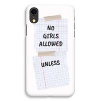 No Girls Allowed Unless: iPhone XR Volledig Geprint Hoesje