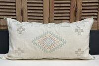 Sabra Kussen uit Marokko wit 100cm x 50cm incl vulling nr.71126 - thumbnail