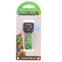 Minecraft LED Horloge Groen Minecraft LED Horloge Groen