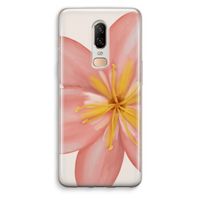 Pink Ellila Flower: OnePlus 6 Transparant Hoesje