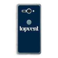 Topvent Navy: Sony Xperia XZ2 Compact Transparant Hoesje