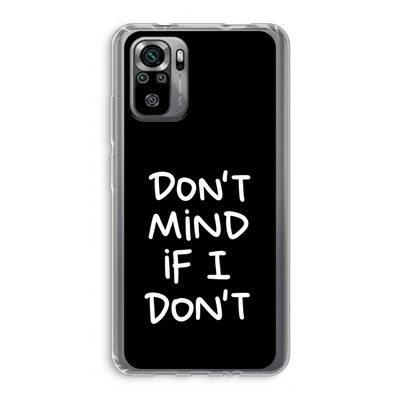 Don't Mind: Xiaomi Redmi Note 10S Transparant Hoesje
