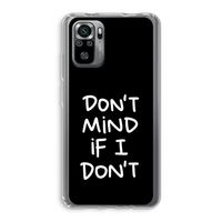 Don't Mind: Xiaomi Redmi Note 10S Transparant Hoesje
