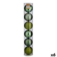 Set kerstballen Krist+ 00804 00804 Groen Plastic Ø 12 cm 6 Onderdelen (6 Stuks)