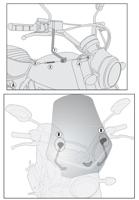 GIVI Bevestigingskit windscherm, moto en scooter, A7407A