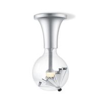 Move Me plafondlamp Horn - grijs / Umbrella 5,5W - zilver