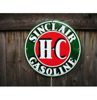 Sinclair HC Gasoline Emaille Bord - thumbnail