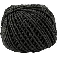 Creotime garen Weaving Paper 3 mm zwart 40 meter per bol
