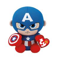 TY Beanie Babies Marvel Knuffel Captain America 35 cm - thumbnail