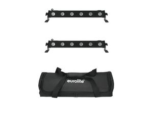 EUROLITE Set 2x LED BAR-6 QCL RGBA + Soft Bag