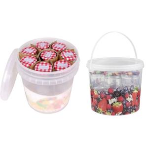 Weckpotjes - 2x set van emmer met 10 potjes - 210 ml - glas - weckpotten - jampotjes