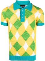 Botter polo à motif géométrique - Jaune