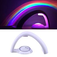 Romantische Rainbow projectie decoratieve Lamp bed LED nachtlampje (wit)