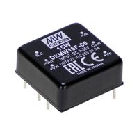 MEAN WELL DKMW15F-05 DC/DC-converter 24 V 5 V 1.5 A 15 W Aantal uitgangen: 2 x Inhoud 1 stuk(s) - thumbnail
