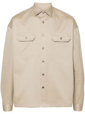 Prada chemise en sergé - Tons neutres