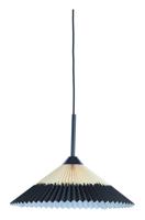 Light & Living Hanglamp Pleated 45cm - Zwart