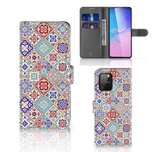 Samsung S10 Lite Bookcase Tiles Color