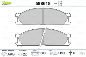 Valeo Remblokset 598618