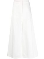 Jil Sander pantalon en coton à coupe ample - Blanc