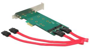 DeLOCK 89473 2x 67-pin M.2 key B - 2x SATA 7-pin Intern SATA interfacekaart/-adapter