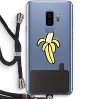 Banana: Samsung Galaxy S9 Plus Transparant Hoesje met koord