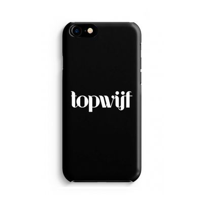 Topwijf Zwart: Volledig Geprint iPhone 7 Hoesje