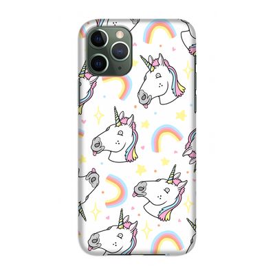 Rainbow Unicorn: Volledig geprint iPhone 11 Pro Hoesje