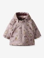 Gewatteerde jas met capuchon voor meisjes NAME IT paars