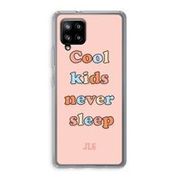 Cool Kids Never Sleep: Samsung Galaxy A42 5G Transparant Hoesje