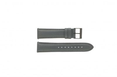 Guess horlogeband W18549G2 Leder Grijs 22mm