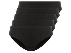 esmara 5 dames slips (XL (48/50), Zwart)