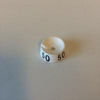 MB wit/zwart 50 voor op kledinghanger