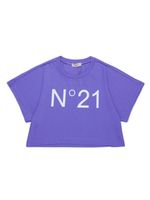 Nº21 Kids t-shirt en coton à logo imprimé - Violet