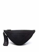 Prada sac Triangle à logo embossé - Noir