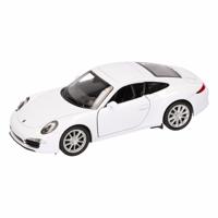 Welly Porsche modelauto - 911 Carrera S - wit - speelgoed auto - 1:36 - 12 cm