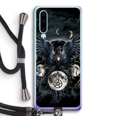 Sinister Wings: Huawei P30 Transparant Hoesje met koord