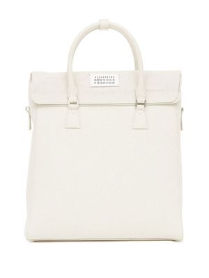 Maison Margiela sac à dos 5AC en cuir - Blanc