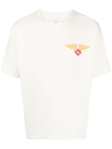 RHUDE t-shirt en coton à logo imprimé - Tons neutres