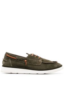 Moma chaussures bateau en daim - Vert