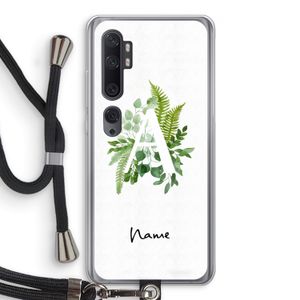 Green Brush: Xiaomi Mi Note 10 Transparant Hoesje met koord