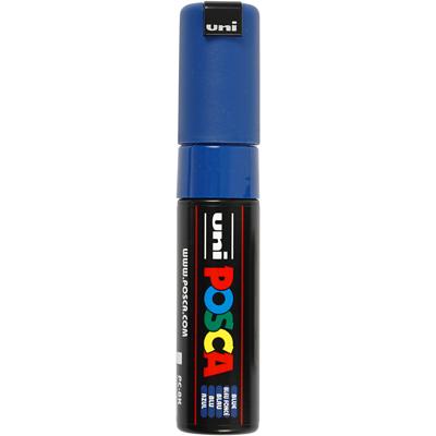 Uni-Posca Posca marker, afm pc-8k, lijndikte 8 mm, breed, blauw, 1 stuk