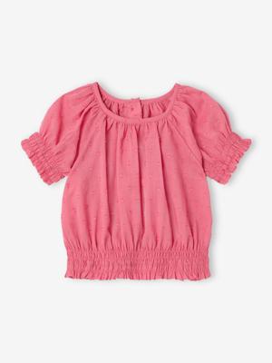 Plumetis babyblouse aardbei